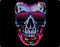Liquid Blue Neon Skull with Glasses Notebook 9 Pro 13in (2017) Skin